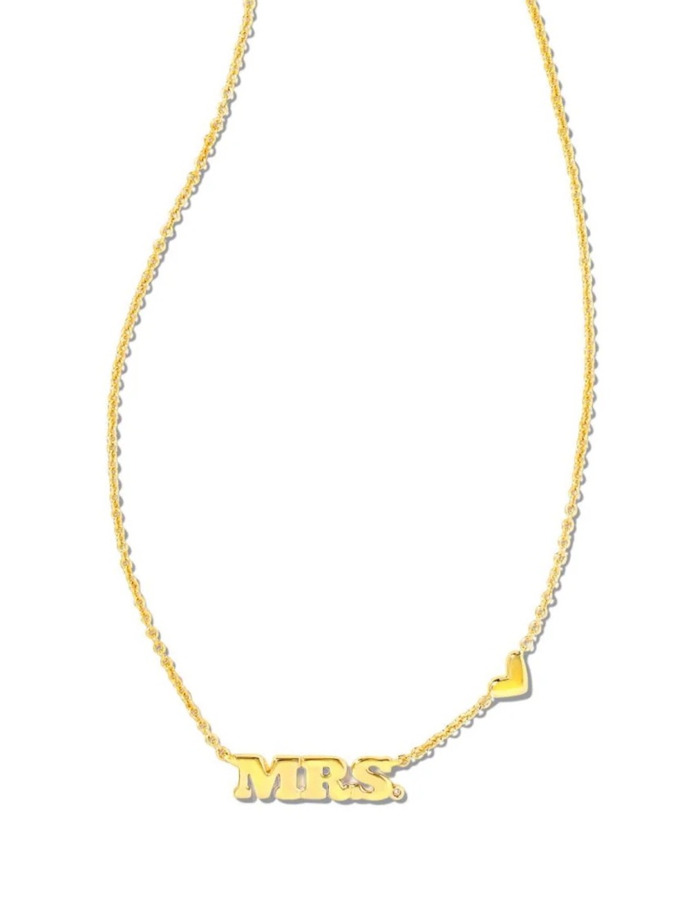 Kendra Scott Gold 'MRS' Bar Pendant Necklace